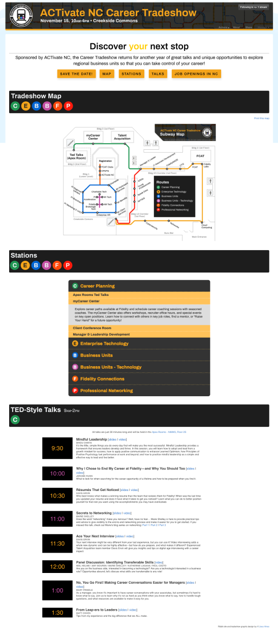 screenshot of the website